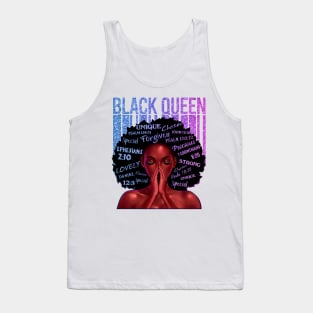 Black Queen, Black Girl Magic, Melanin, Black Women, Black Mom Tank Top